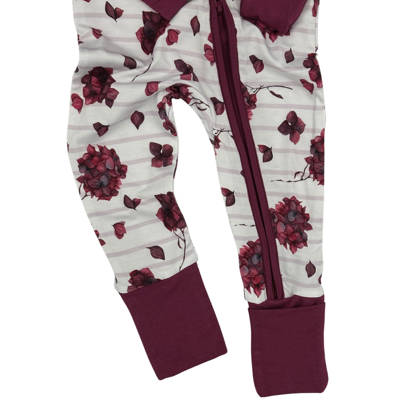 Crimson Whisper Hydrangeas Bamboo Footies