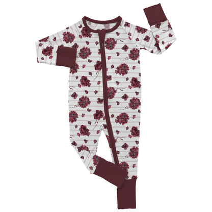 Crimson Whisper Hydrangeas Bamboo Footies