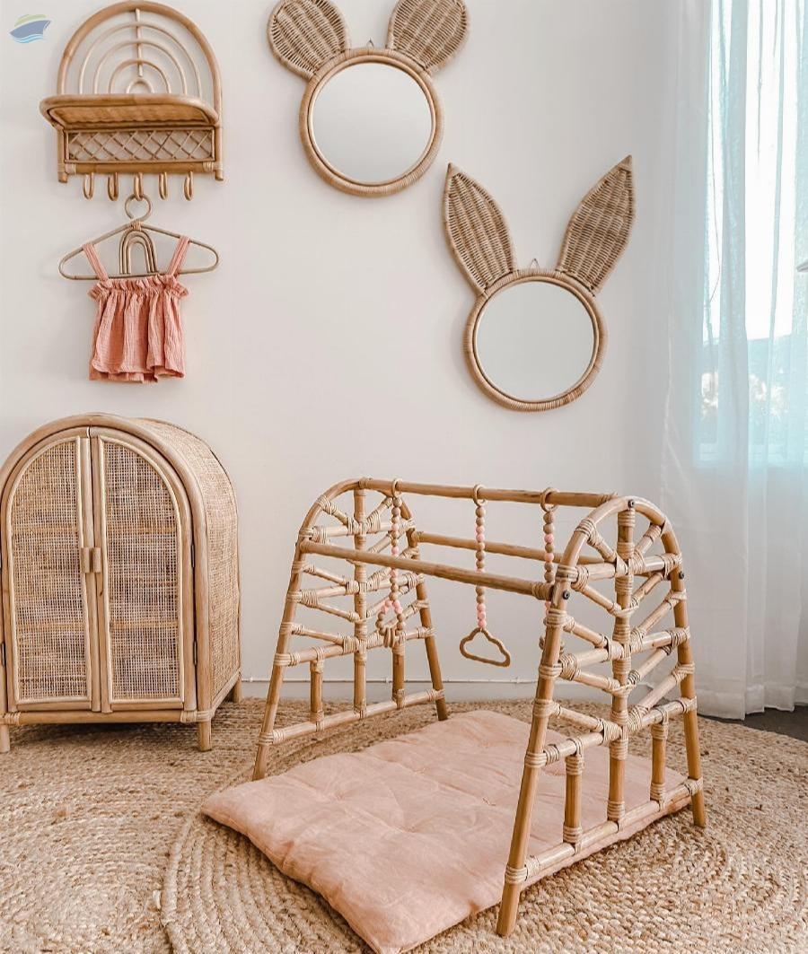 The Woven Wilde Rattan Baby Play Gym