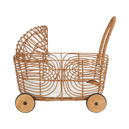 Rattan Doll Pram