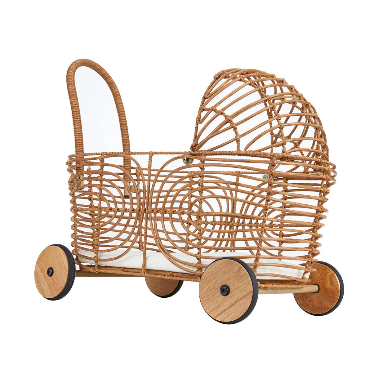 Rattan Doll Pram