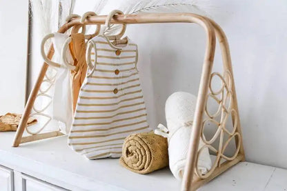 Boho Rattan Baby Playgym